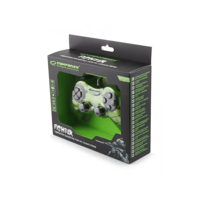 Gamepad PC USB Esperanza "Fighter" zielony