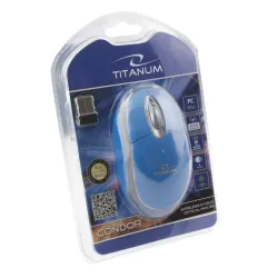 Mysz bezprzewodowa Titanum Condor 3D optyczna 2.4 GHz niebieska