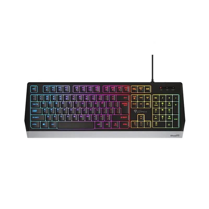 Klawiatura przewodowa Genesis Rhod 300 RGB Gaming czarna