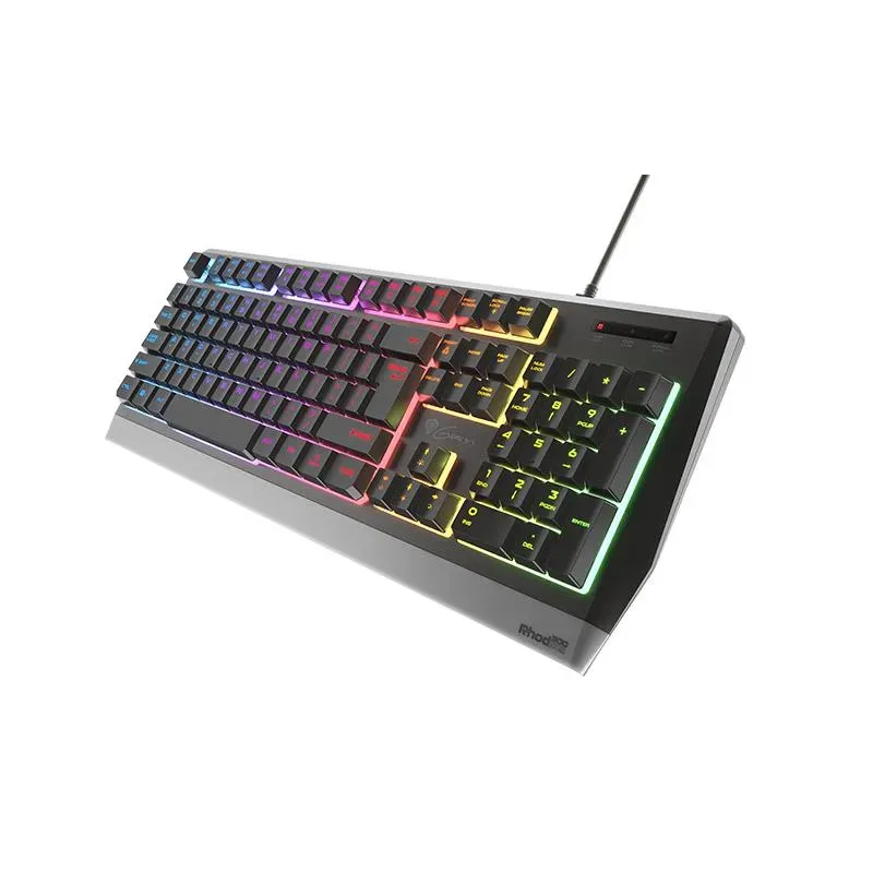 Klawiatura przewodowa Genesis Rhod 300 RGB Gaming czarna