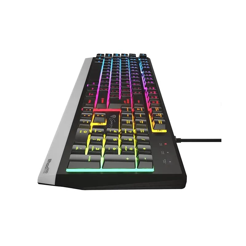Klawiatura przewodowa Genesis Rhod 300 RGB Gaming czarna