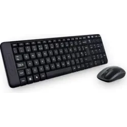 Zestaw bezprzewodowy klawiatura + mysz Logitech MK220 czarny