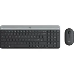 Zestaw bezprzewodowy klawiatura + mysz Logitech MK470 Slim Combo czarny