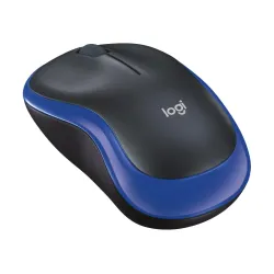 Mysz bezprzewodowa Logitech M185 optyczna czarno-niebieska