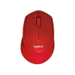 Mysz bezprzewodowa Logitech M330 Silent Plus optyczna czerwona