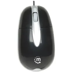 Mysz przewodowa Manhattan optyczna 1000dpi PS2 czarna