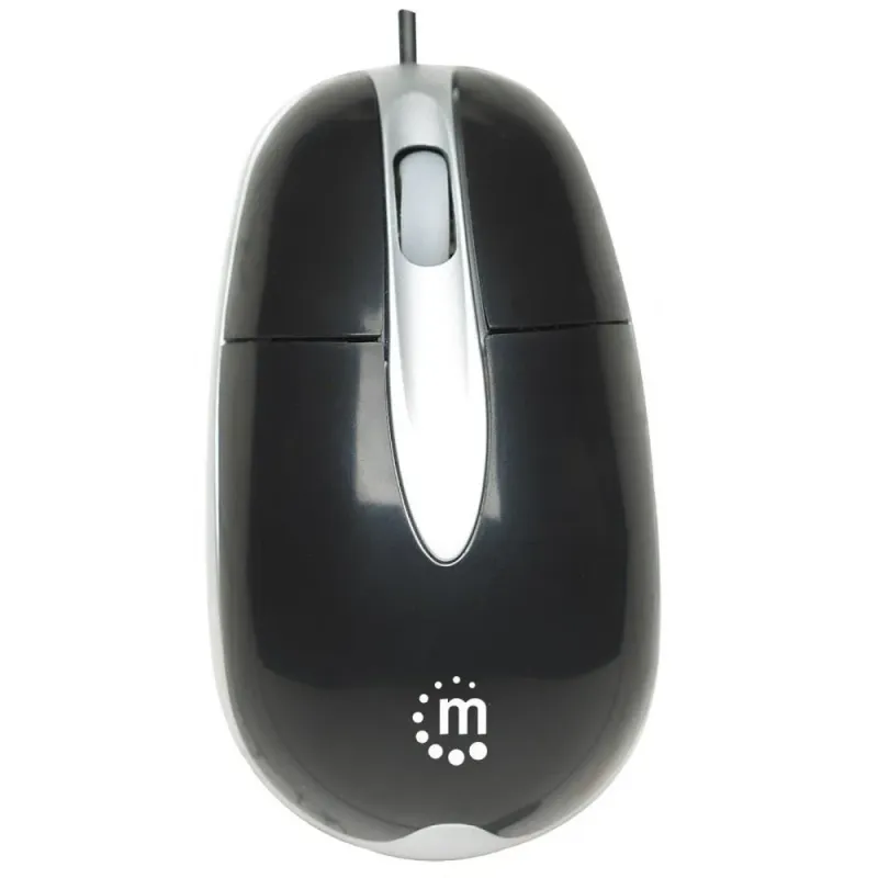 Mysz przewodowa Manhattan optyczna 1000dpi PS2 czarna