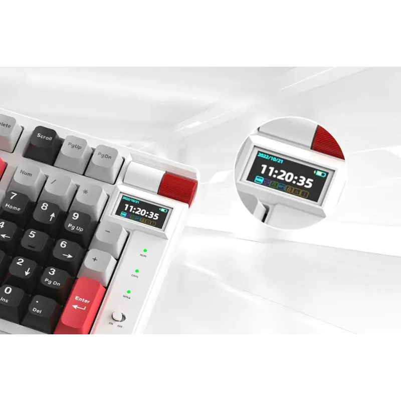 Klawiatura bezprzewodowa Monka STORM KG991W mechaniczna bluetooth + 2.4 GHz