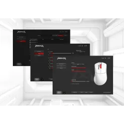 Mysz bezprzewodowa Monka RAPID optyczna 12000dpi 2.4 GHz + Bluetooth biała