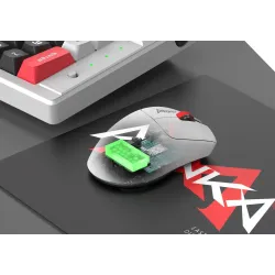 Mysz bezprzewodowa Monka RAPID optyczna 12000dpi 2.4 GHz + Bluetooth biała