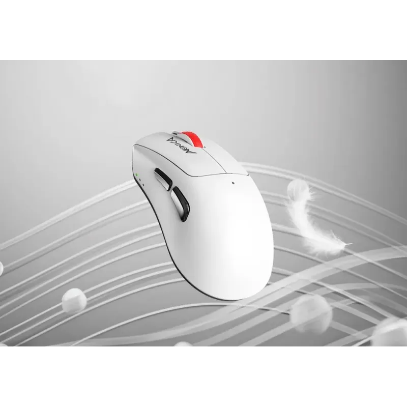 Mysz bezprzewodowa Monka RAPID optyczna 12000dpi 2.4 GHz + Bluetooth biała