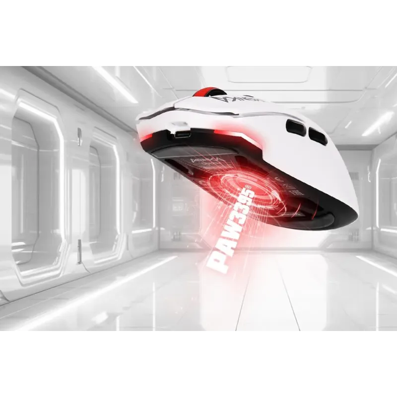 Mysz bezprzewodowa Monka GURU optyczna 26000dpi 2.4 GHz + Bluetooth biała