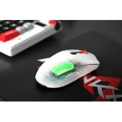 Mysz bezprzewodowa Monka GURU optyczna 26000dpi 2.4 GHz + Bluetooth biała