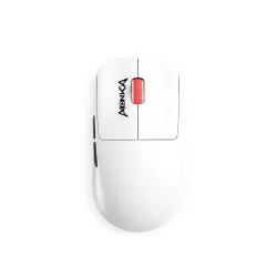 Mysz bezprzewodowa Monka PRIME optyczna 26000dpi 2.4 GHz + Bluetooth biała