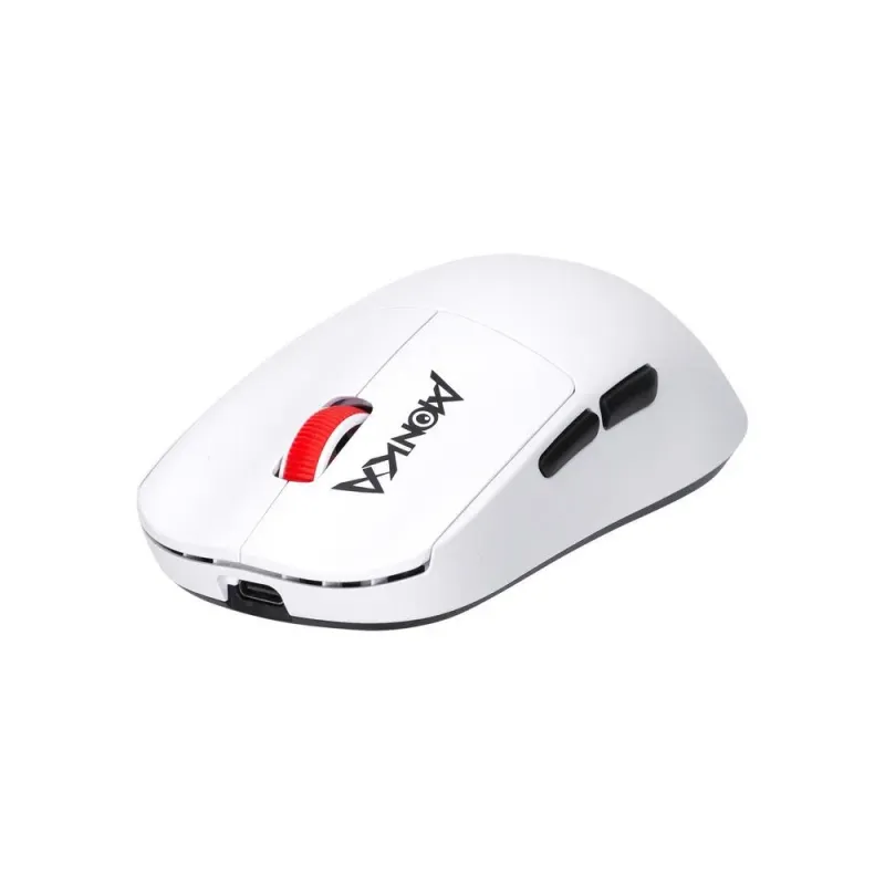 Mysz bezprzewodowa Monka PRIME optyczna 26000dpi 2.4 GHz + Bluetooth biała