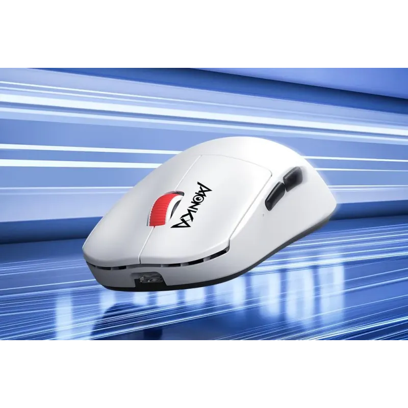 Mysz bezprzewodowa Monka PRIME optyczna 26000dpi 2.4 GHz + Bluetooth biała
