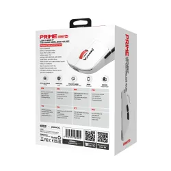 Mysz bezprzewodowa Monka PRIME optyczna 26000dpi 2.4 GHz + Bluetooth biała