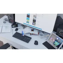 Klawiatura bezprzewodowa Natec Felimare US Bluetooth + 2.4GHz, slim uchwyt