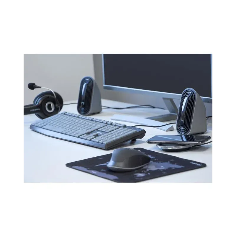 Klawiatura przewodowa Natec Nautilus US slim czarno-szara