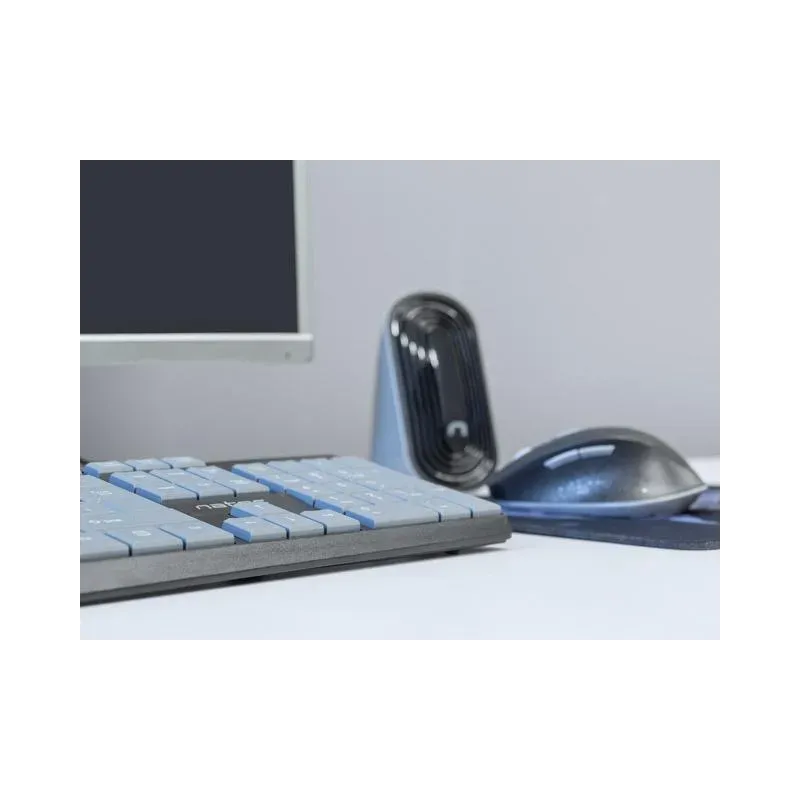 Klawiatura przewodowa Natec Nautilus US slim czarno-szara