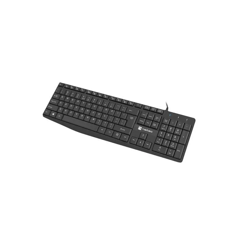 Klawiatura przewodowa Natec Nautilus US slim czarna