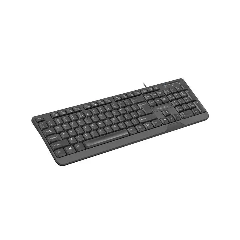 Klawiatura przewodowa Natec Trout slim czarna USB