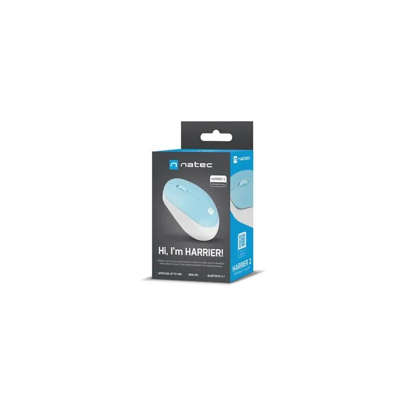 Mysz bezprzewodowa Natec Harrier 2 bluetooth 5.1 1600 DPI z cichym klikiem