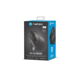 Mysz bezprzewodowa Natec Crake 2 Bluetooth 5.2 + 2.4GHz 2400DPI wertykalna