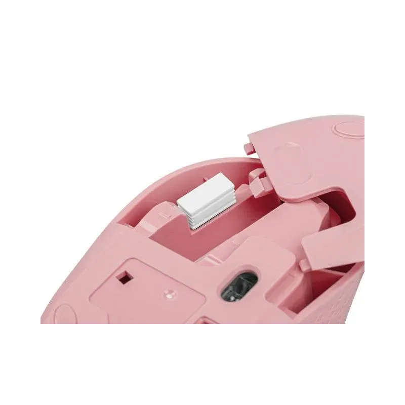 Mysz bezprzewodowa Natec Stork optyczna 1600 DPI różowa