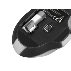 Mysz bezprzewodowa Natec Blackbird 2 optyczna NANO 2.4GHz czarna z cichym