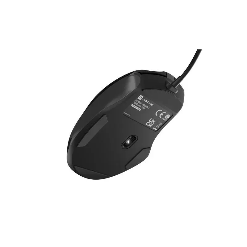 Mysz przewodowa Natec PIGEON 2 optyczna 4000dpi USB programowalna czarna