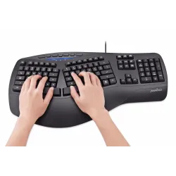 Klawiatura przewodowa Perixx PERIBOARD 312 Backlit, Podświetlana,