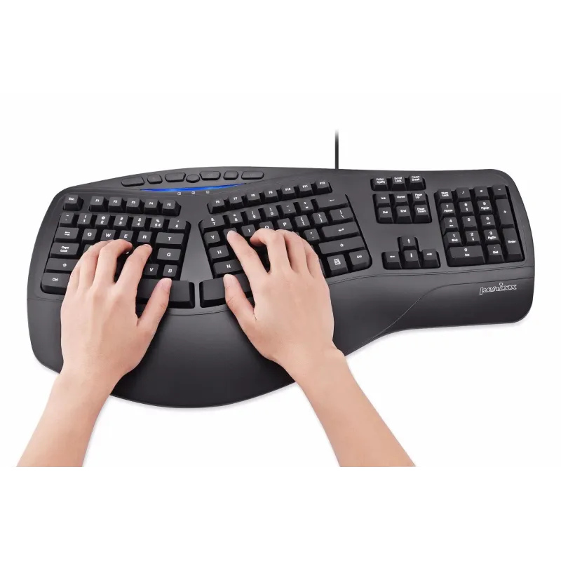 Klawiatura przewodowa Perixx PERIBOARD 312 Backlit, Podświetlana,