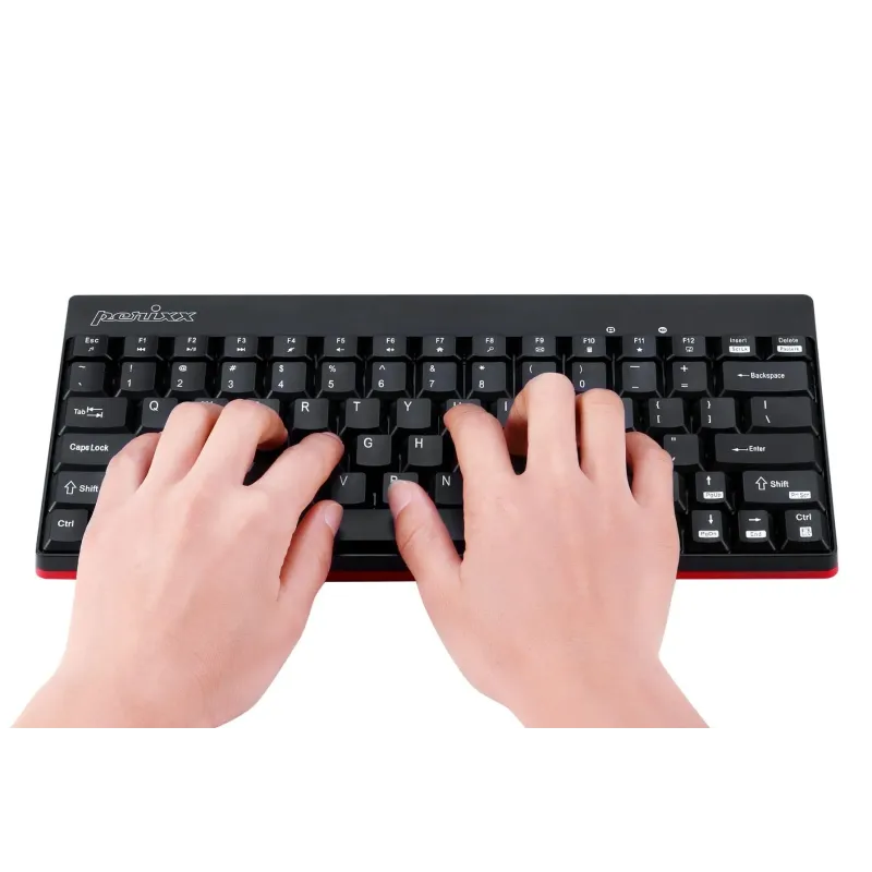 Zestaw bezprzewodowy klawiatura+mysz Perixx PERIDUO-712 Compact czarny Mini