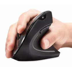 Mysz bezprzewodowa Perixx PERIMICE-713N optyczna wertykalna pionowa czarna