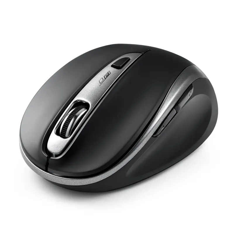 Mysz bezprzewodowa Perixx PERIMICE-721 optyczna 1600dpi 2.4 GHz, czarna,