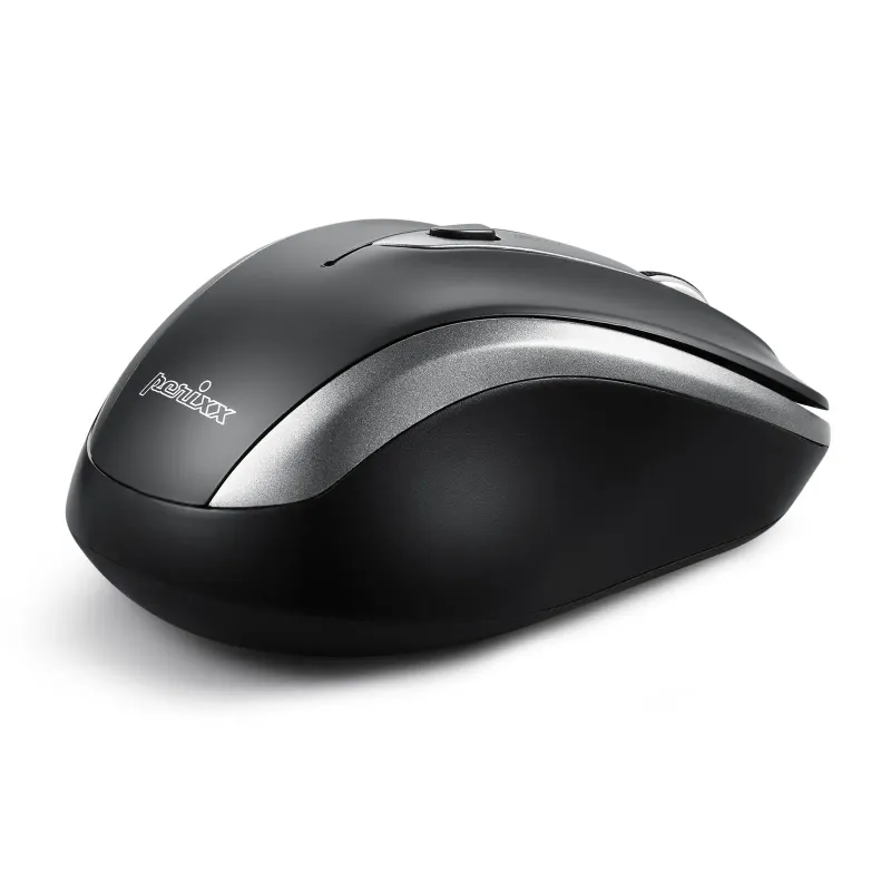 Mysz bezprzewodowa Perixx PERIMICE-721 optyczna 1600dpi 2.4 GHz, czarna,