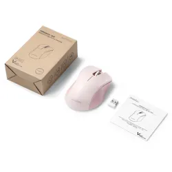 Mysz bezprzewodowa Perixx PERIMICE-621 optyczna 1600dpi 2.4 GHz, różowa,