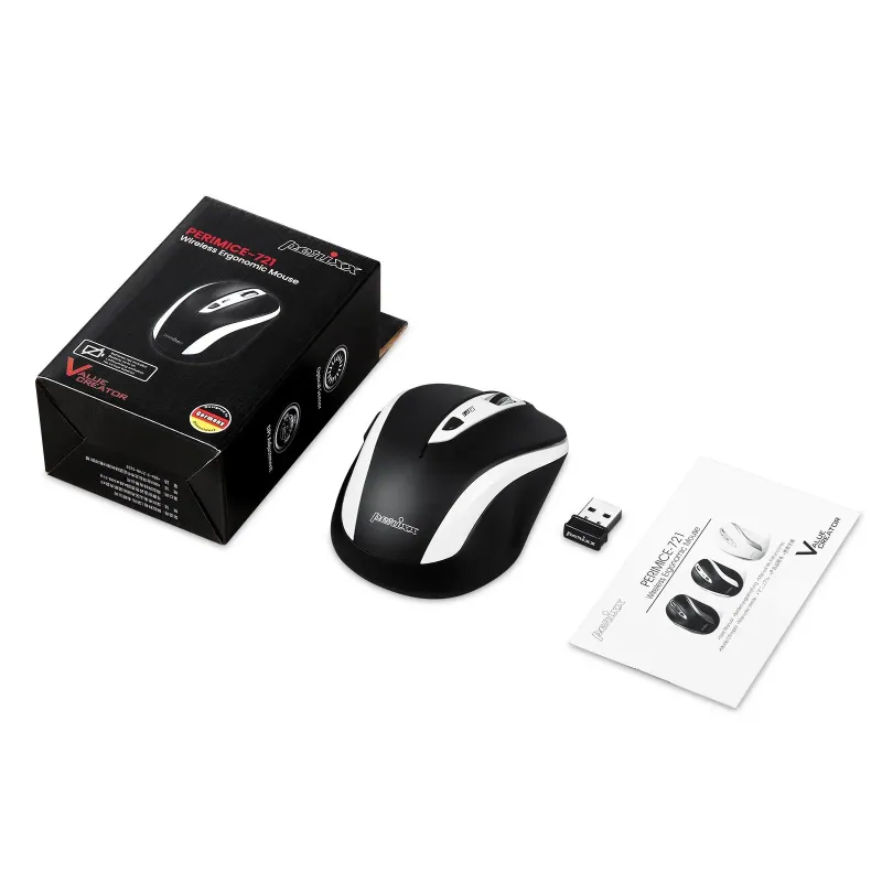 Mysz bezprzewodowa Perixx PERIMICE-721 optyczna 1600dpi 2.4 GHz,