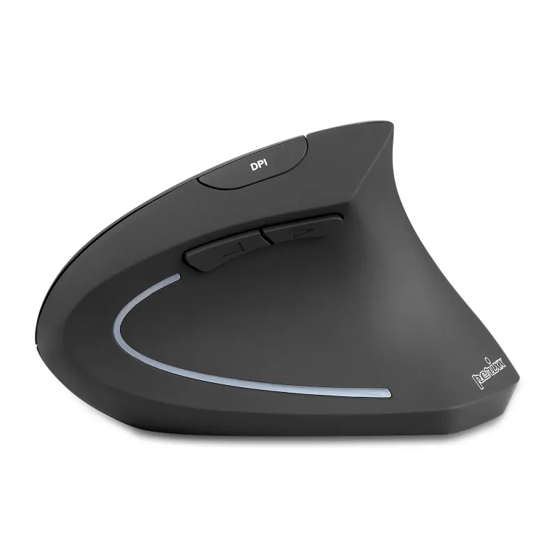 Mysz bezprzewodowa Perixx PERIMICE-713R optyczna wertykalna pionowa czarna