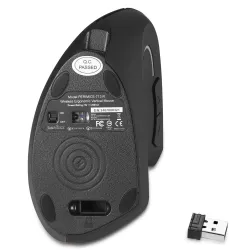 Mysz bezprzewodowa Perixx PERIMICE-713R optyczna wertykalna pionowa czarna