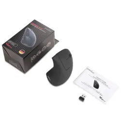 Mysz bezprzewodowa Perixx PERIMICE-713R optyczna wertykalna pionowa czarna