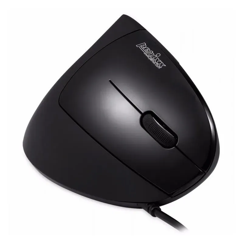 Mysz przewodowa Perixx PERIMICE-513N optyczna wertykalna pionowa czarna