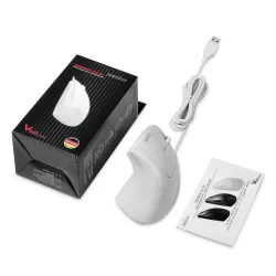 Mysz przewodowa Perixx PERIMICE-513 W optyczna wertykalna pionowa biała