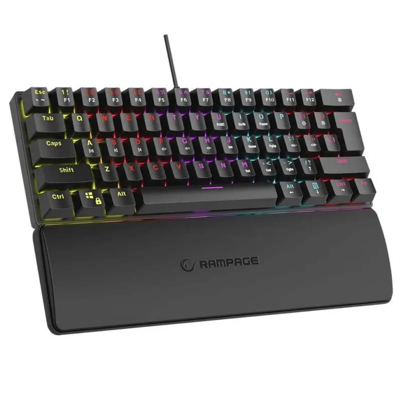 Klawiatura przewodowa Rampage PLOWERK60 gamingowa mechaniczn… | PartsPC.pl