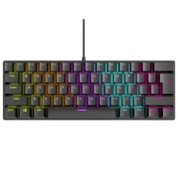 Klawiatura przewodowa Rampage PLOWERK60 gamingowa mechaniczna Blue Switch