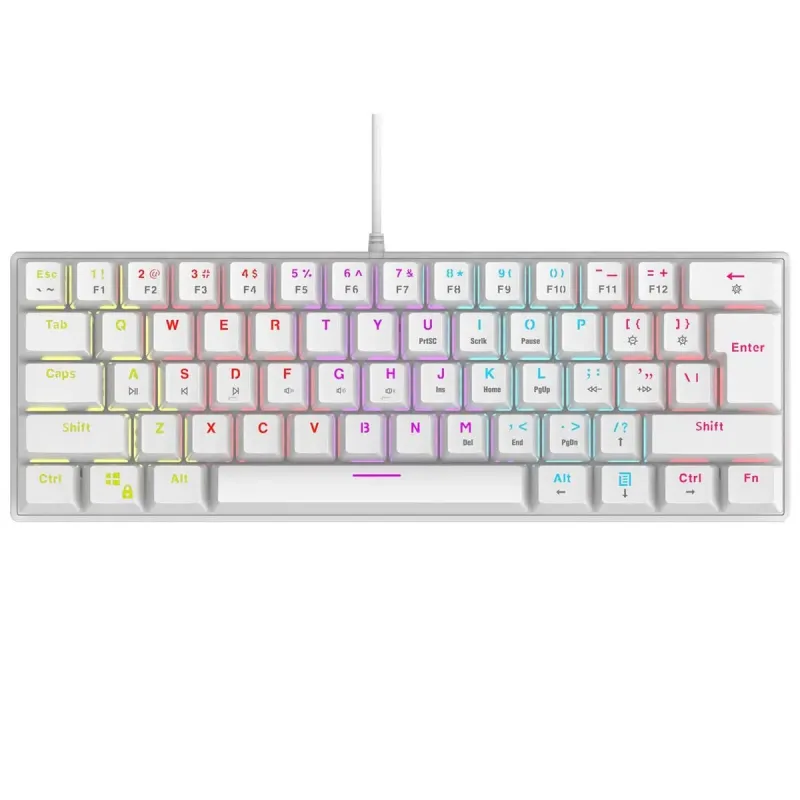 Klawiatura przewodowa Rampage PLOWERK60 gamingowa mechaniczn… | PartsPC.pl