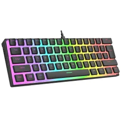 Klawiatura przewodowa Rampage RADIANT K11 gamingowa mechaniczna Pudding RGB