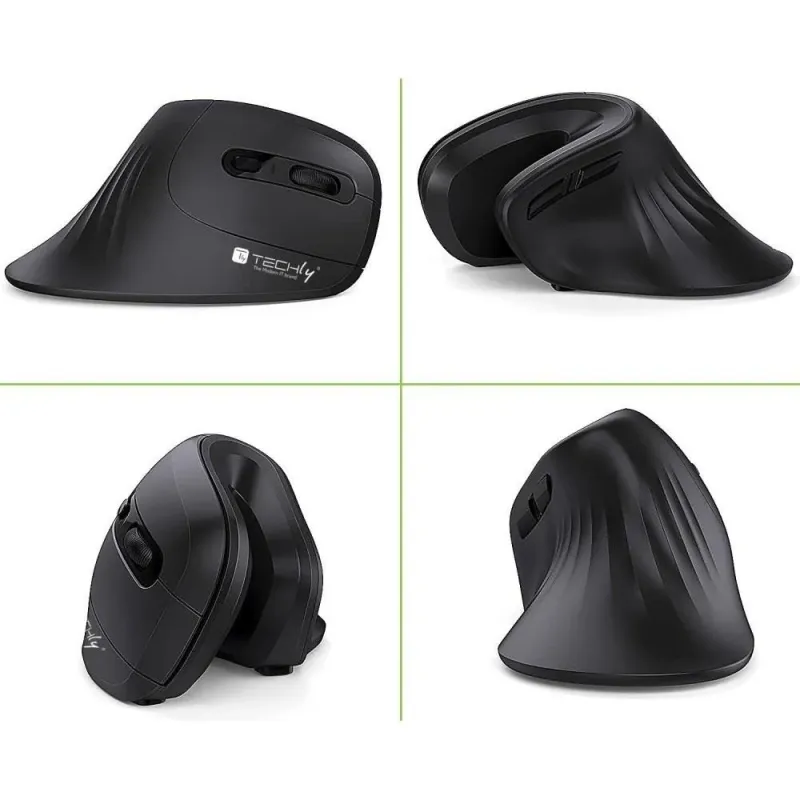Mysz bezprzewodowa Techly 2.4GHz RF USB pionowa 3200dpi optyczna