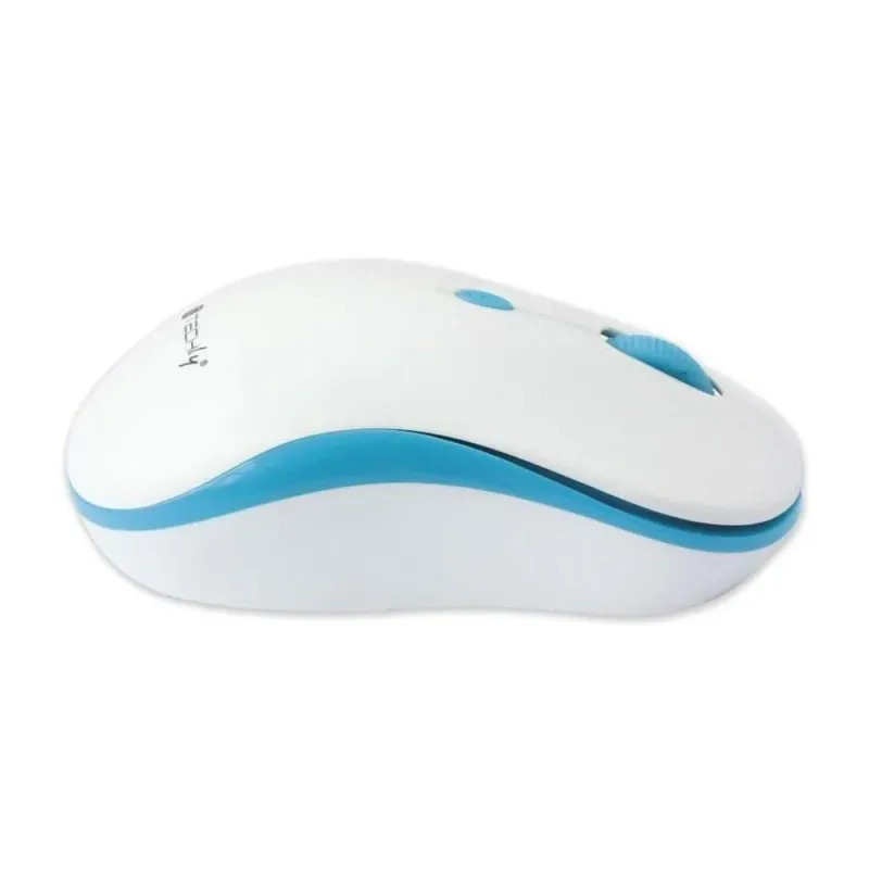 Mysz bezprzewodowa Techly 1600dpi optyczna biało-niebieska